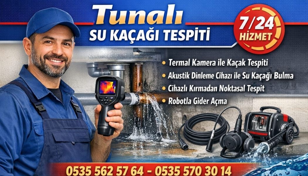 tunalı su kaçağı tespiti